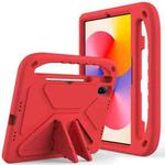 For Huawei MatePad SE 11 2024 Handle EVA Shockproof Tablet Case with Holder(Red)