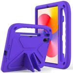 For Huawei MatePad SE 11 2024 Handle EVA Shockproof Tablet Case with Holder(Purple)