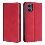 For Motorola Edge 5G 2024 Skin Feel Magnetic Leather Phone Case(Red)