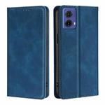 For Motorola Moto G85 5G Skin Feel Magnetic Leather Phone Case(Blue)