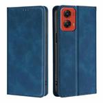 For Motorola Moto G Stylus 5G 2024 Skin Feel Magnetic Leather Phone Case(Blue)