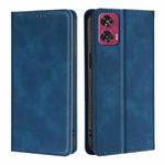 For Motorola Edge 50 Fusion 5G Skin Feel Magnetic Leather Phone Case(Blue)