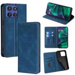 For Motorola Moto G Stylus 5G 2025 Skin Feel Magnetic Leather Phone Case(Blue)