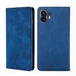 For Nothing Phone 2 Skin Feel Magnetic Leather Phone Case(Blue)