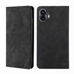 For Nothing Phone 2 Skin Feel Magnetic Leather Phone Case(Black)