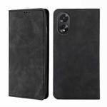 For OPPO A38 4G / A18 4G Skin Feel Magnetic Leather Phone Case(Black)