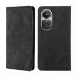 For OPPO Reno 10 5G / Pro 5G Global Skin Feel Magnetic Leather Phone Case(Black)