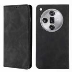 For OPPO Find X7 Ultra 5G Skin Feel Magnetic Leather Phone Case(Black)