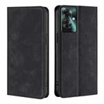 For OPPO Reno11 F 5G Skin Feel Magnetic Leather Phone Case(Black)