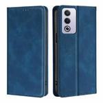 For OPPO A3 Pro 5G India Skin Feel Magnetic Leather Phone Case(Blue)