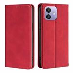 For OPPO A3 5G India Skin Feel Magnetic Leather Phone Case(Red)