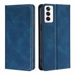 For OPPO Reno12 5G Global Skin Feel Magnetic Leather Phone Case(Blue)