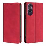 For OPPO A60 4G Global Skin Feel Magnetic Leather Phone Case(Red)