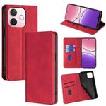 For OPPO A5 Pro 5G Global Skin Feel Magnetic Leather Phone Case(Red)