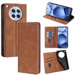 For OPPO Find X8s 5G Skin Feel Magnetic Leather Phone Case(Light Brown)