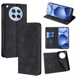 For OPPO Find X8s 5G Skin Feel Magnetic Leather Phone Case(Black)
