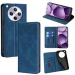 For OPPO Find X8s+ 5G Skin Feel Magnetic Leather Phone Case(Blue)