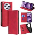 For OPPO Find X8s+ 5G Skin Feel Magnetic Leather Phone Case(Red)