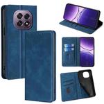 For OPPO A5 5G 2025 Global Skin Feel Magnetic Leather Phone Case(Blue)