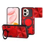 For Honor 400 Global 156.5mm CD Texture Sliding Camshield Magnetic Holder Phone Case(Red)
