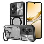 For Honor 400 Pro Global 160.8mm CD Texture Sliding Camshield Magnetic Holder Phone Case(Silver)