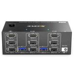 KC-KVM203DH 8K 30Hz USB3.0 DP+DP+HDMI Triple Monitors KVM Switch, EU Plug