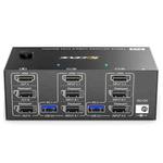 KC-KVM203DH 8K 30Hz USB3.0 DP+DP+HDMI Triple Monitors KVM Switch, UK Plug