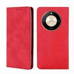 For Honor X50 5G Skin Feel Magnetic Leather Phone Case(Red)