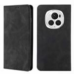 For Honor Magic6 Pro Skin Feel Magnetic Leather Phone Case(Black)