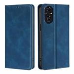 For Honor 200 5G Skin Feel Magnetic Leather Phone Case(Blue)