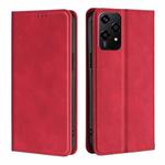 For Honor 200 Lite 5G Global Skin Feel Magnetic Leather Phone Case(Red)