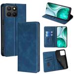 For Honor X8c 4G Skin Feel Magnetic Leather Phone Case(Blue)