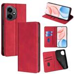 For Honor 400 Global 156.5mm Skin Feel Magnetic Leather Phone Case(Red)