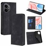 For Honor 400 Global 156.5mm Skin Feel Magnetic Leather Phone Case(Black)