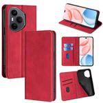 For Honor 400 Pro Global 160.8mm Skin Feel Magnetic Leather Phone Case(Red)