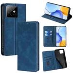 For Honor X60 GT 5G Skin Feel Magnetic Leather Phone Case(Blue)