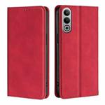 For OnePlus Nord CE4 Skin Feel Magnetic Leather Phone Case(Red)
