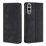 For OnePlus Nord CE4 Skin Feel Magnetic Leather Phone Case(Black)