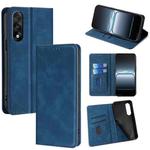 For OnePlus Ace 5 Ultra / Nord 5 Skin Feel Magnetic Leather Phone Case(Blue)