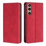 For Sony Xperia 1 VI Skin Feel Magnetic Leather Phone Case(Red)