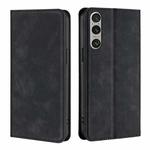 For Sony Xperia 1 VI Skin Feel Magnetic Leather Phone Case(Black)