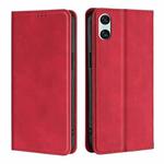 For Sony Xperia 10 VI Skin Feel Magnetic Leather Phone Case(Red)