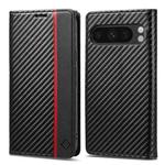For Google Pixel 10 / 10 Pro LC.IMEEKE Carbon Fiber Leather Phone Case(Vertical Black)
