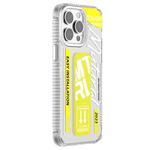 For iPhone 15 Pro Mutural Wing Flash Series TPU Phone Case with IML Stand(Yellow)