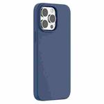 For iPhone 15 Pro Max Mutural Yuemu Series Liquid Silicone Phone Case(Dark Blue)