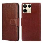 For Infinix Note 40 Pro 5G Crystal Texture Leather Phone Case(Brown)