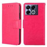 For Infinix Note 40 5G Crystal Texture Leather Phone Case(Rose Red)