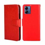 For Motorola Moto G14 Crystal Texture Leather Phone Case(Red)