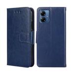 For Motorola Moto G14 Crystal Texture Leather Phone Case(Royal Blue)