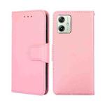 For Motorola Moto G54 5G EU Version Crystal Texture Leather Phone Case(Pink)